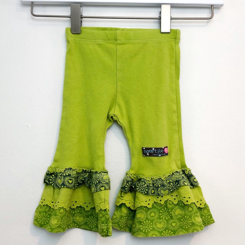 Naartjie Kids | capri knit ruffle bellbottom pants